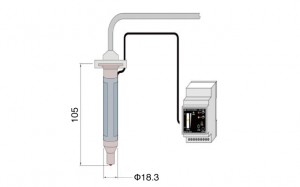 液面レベルセンサー電極小型化
